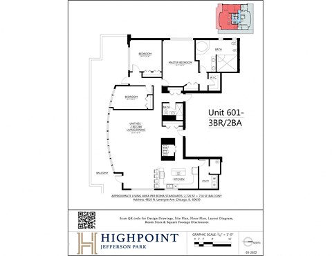 Floor plan for 3 beds, 2 baths, 2726 sqft